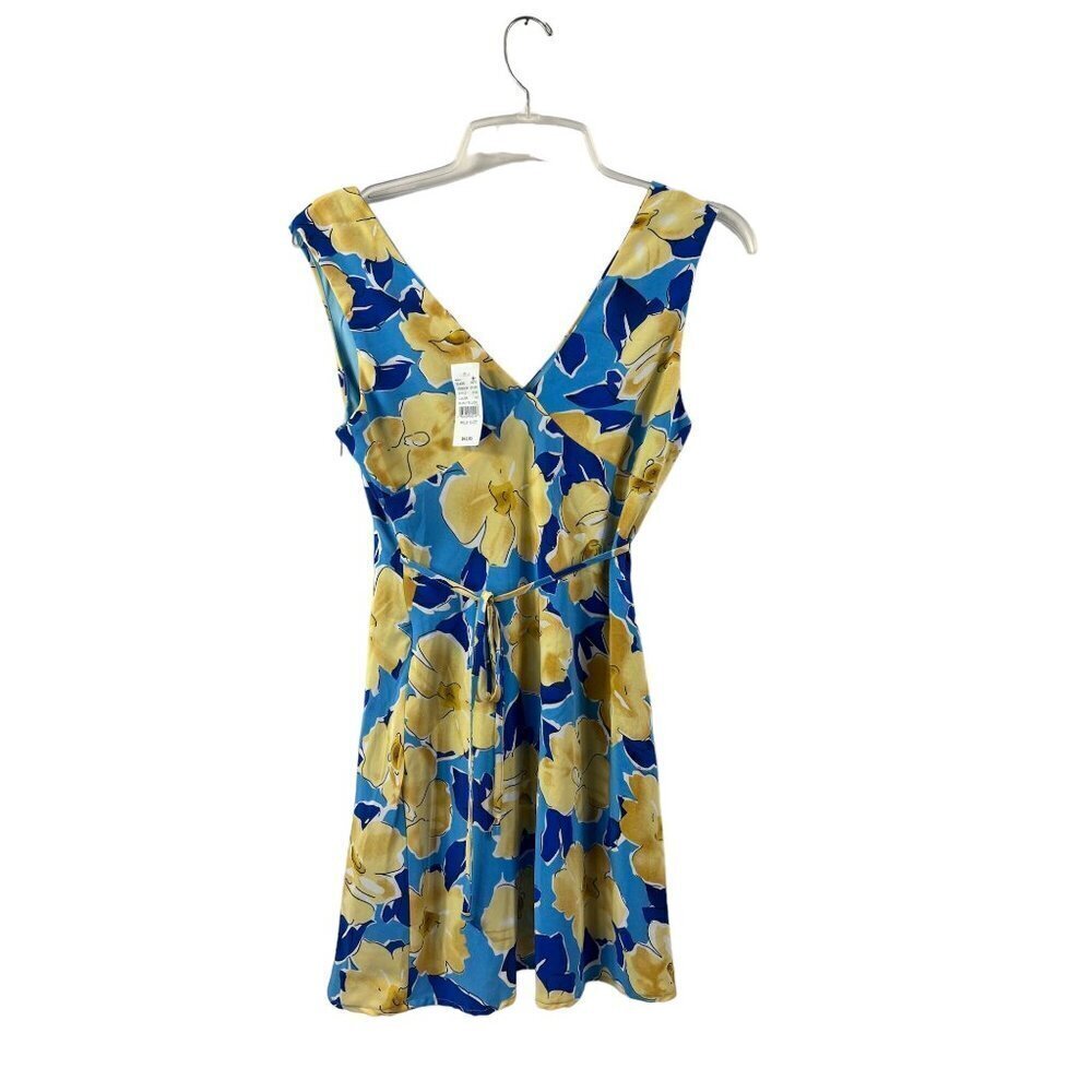 La Hearts Women's Blue & Yellow Floral Dress - Picture 2 of 7